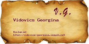 Vidovics Georgina névjegykártya